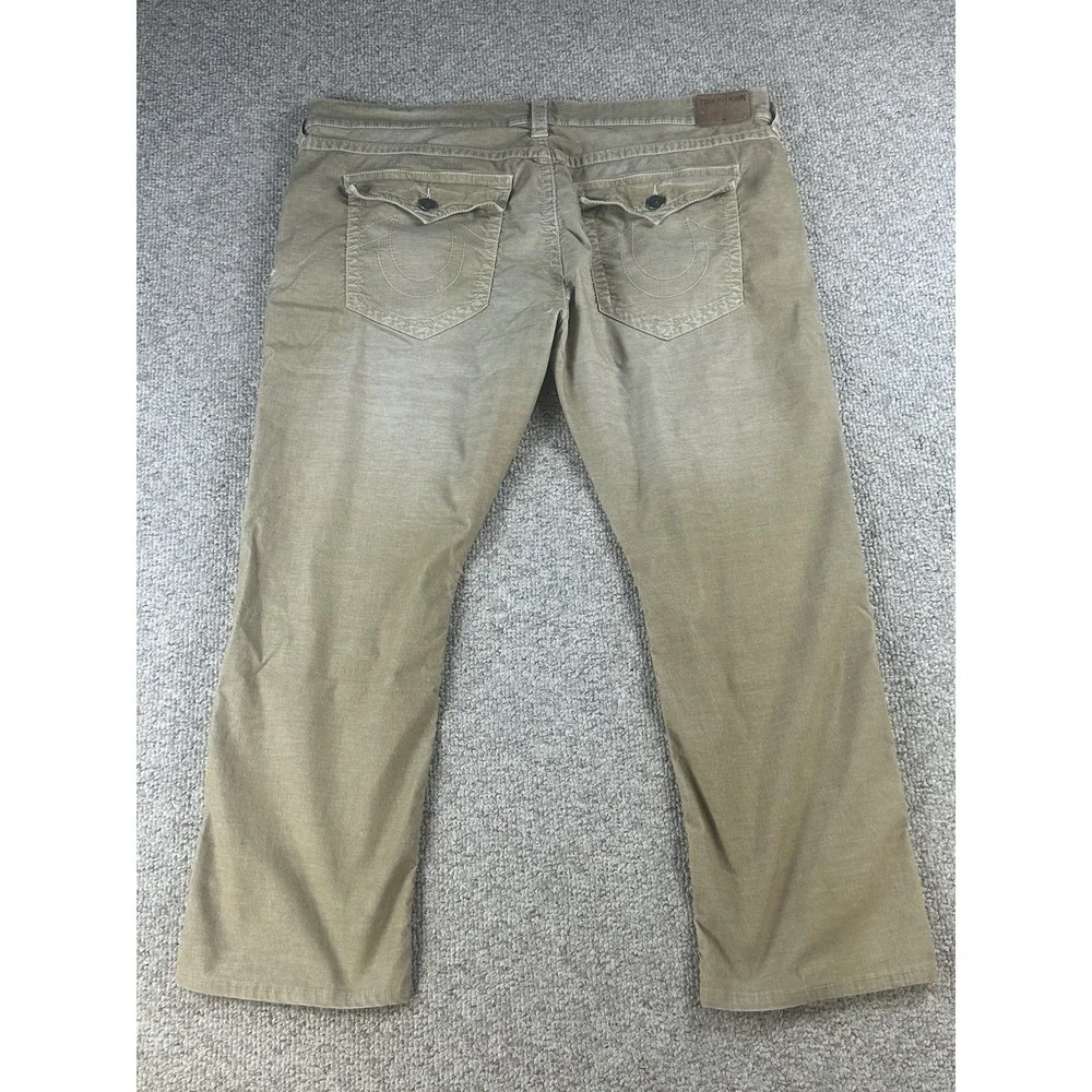 True Religion Ricky Relaxed Straight Corduroy Jeans Men's 44x29 Hip Hop Baggy